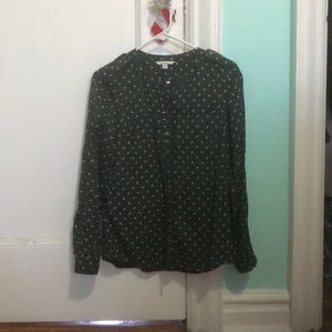 LL Bean button down blouse